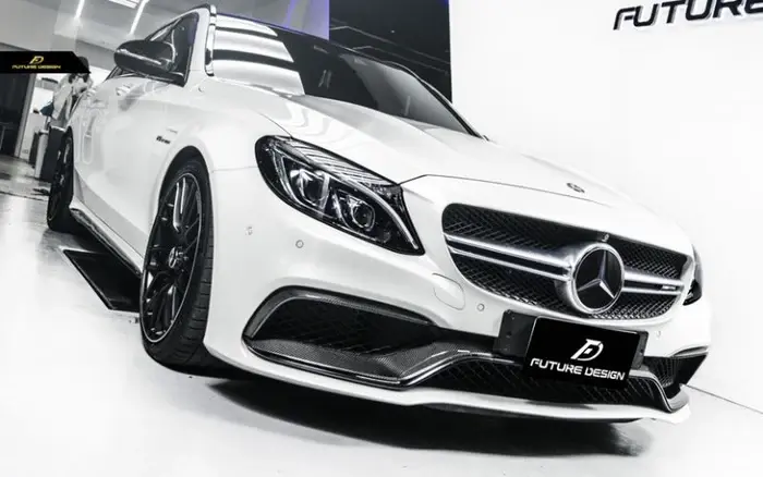 Mercedes-Benz-C63-W205-S205-C205-A205-Future-Design-Carbon-Fibre-Front-Bumper-Centre-Trim-And-Fog-Trim-Sur (3).webp