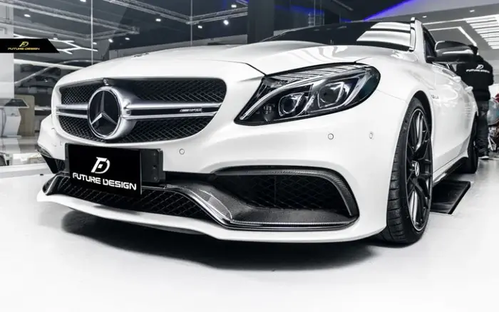 Mercedes-Benz-C63-W205-S205-C205-A205-Future-Design-Carbon-Fibre-Front-Bumper-Centre-Trim-And-Fog-Trim-Sur (6).webp