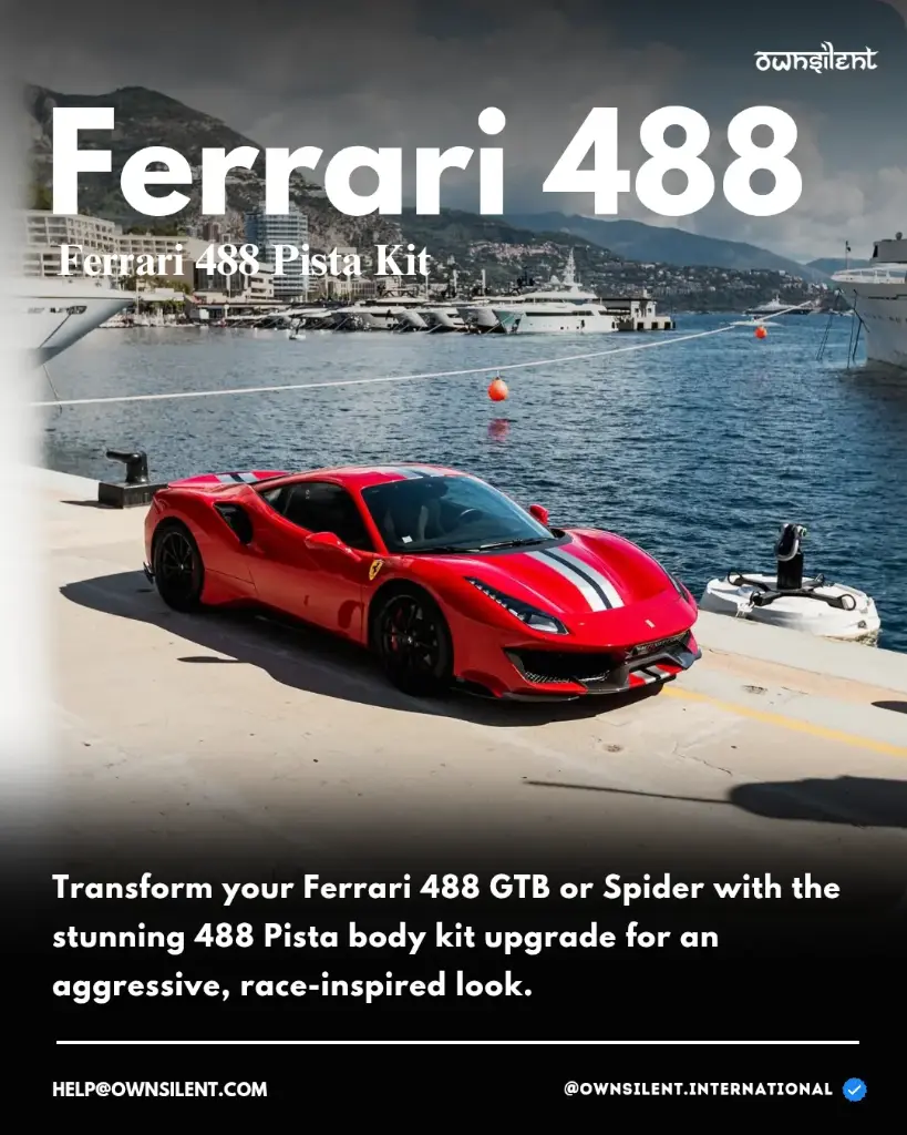 Ferrari 488 Pista Carbon Fiber Body Kit – Ultimate Upgrade for 488 GTB & Spider