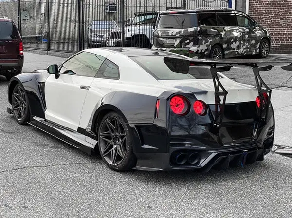 Nissan GTR (R35) Bensopra Style Carbon Fibre Rear Wing Spoiler Kit 