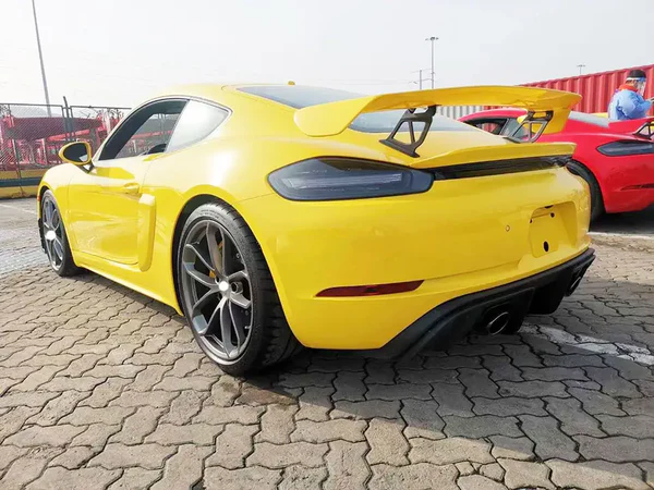 Porsche Cayman/Boxter (718) Techart Style Carbon Rear Wing Spoiler 