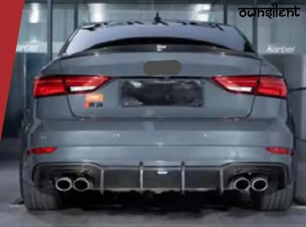 AUTHENTIC KARBEL CARBON REAR DIFFUSER V2 for AUDI A3 S3 8V SEDAN 2017 - 2019
