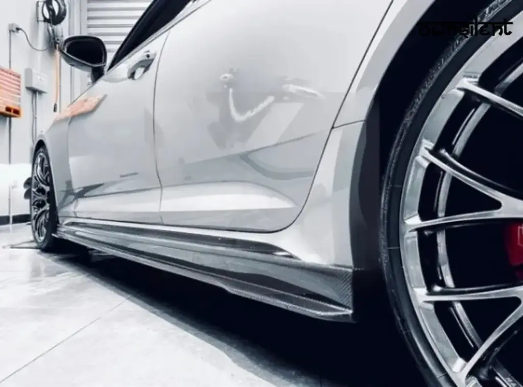 CARBON FIBER SIDE SKIRTS for AUDI RS4 A4 AVANT B9 2018-2020