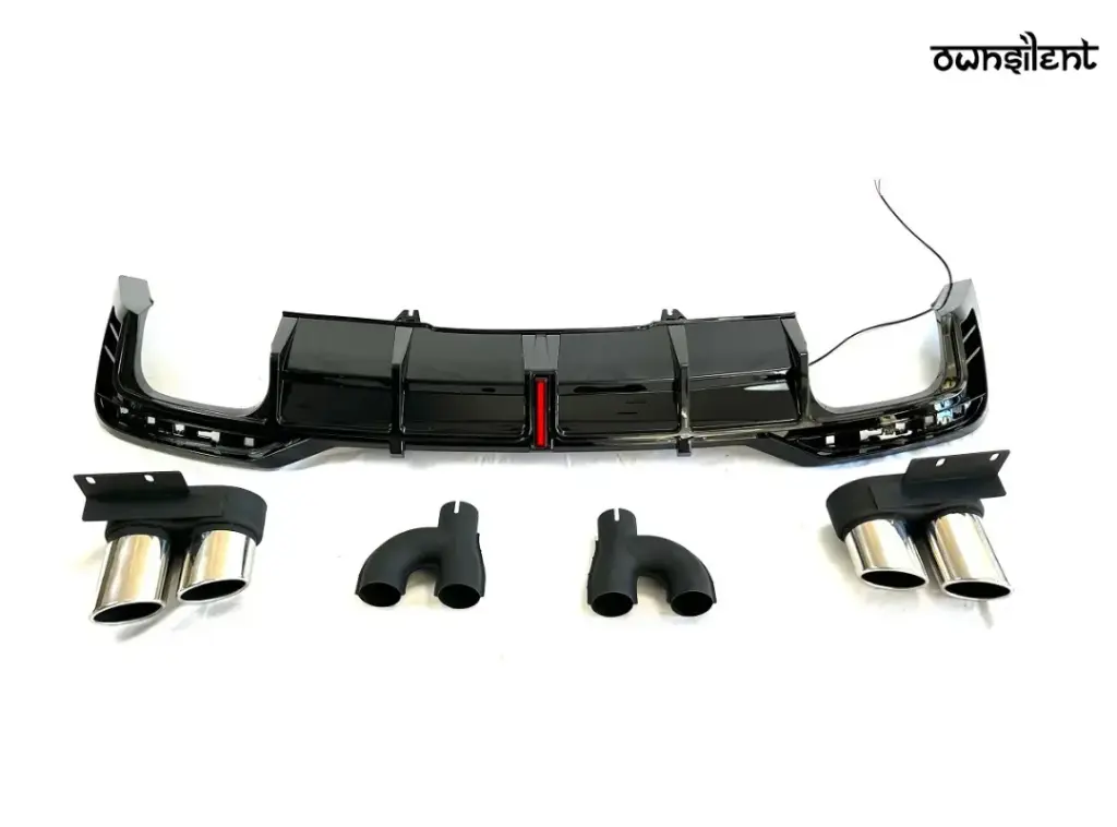 REAR DIFFUSER WITH EXHAUST TIPS for AUDI A5 2020 - 2022 | RS5 STYLE