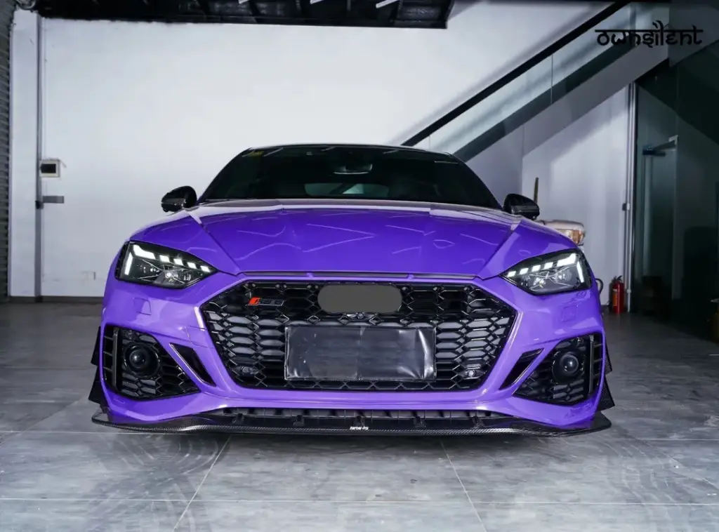 KARBEL CARBON DRY CARBON FIBER FOG LIGHT TRIM OVERLAY FOR AUDI RS5 B9.5 2020-ON