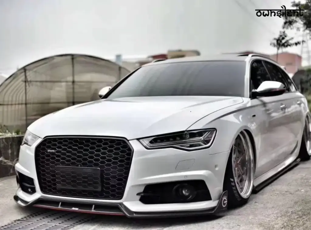 KARBEL CARBON DRY CARBON FIBER FRONT LIP FOR AUDI S6 & A6 S-LINE & A6 AVANT 2016-2018 C7.5