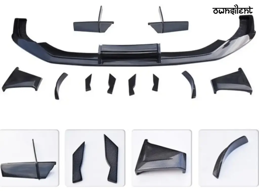 DRY CARBON FRONT LIP for AUDI A7 C8 4K8 2018 - 2023