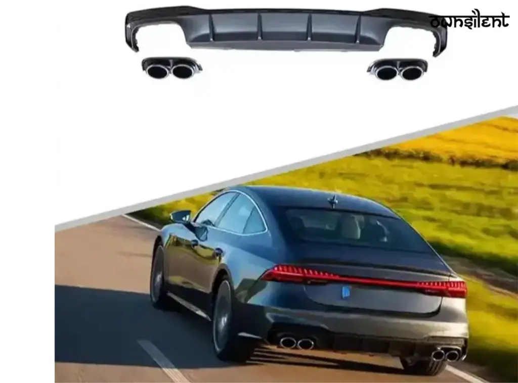 S7 | RS7 REAR DIFFUSER WITH EXHAUST TIPS for AUDI A7 4K8 2019 - 2023