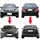 Mercedes Benz 2005-09 S Class W221 Conversion Body kit to Upgrade w222
