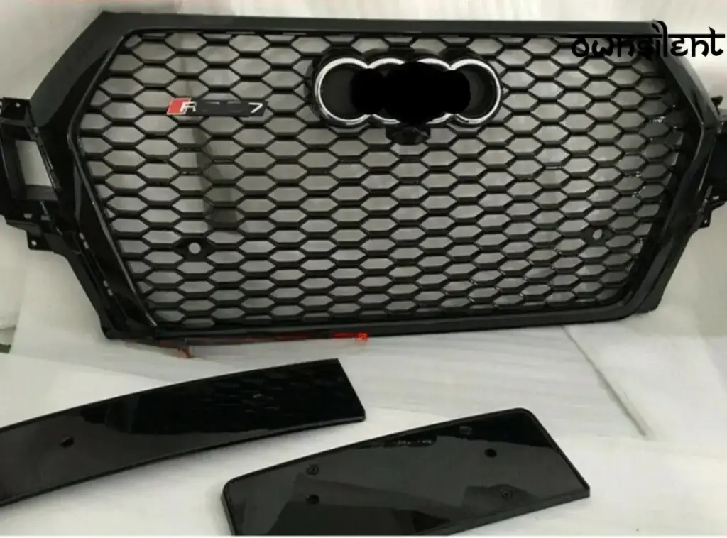FRONT GRILLE HONEYCOMB MESH BLACK for AUDI Q7 4M 2015 - 2019 | RSQ7 STYLE