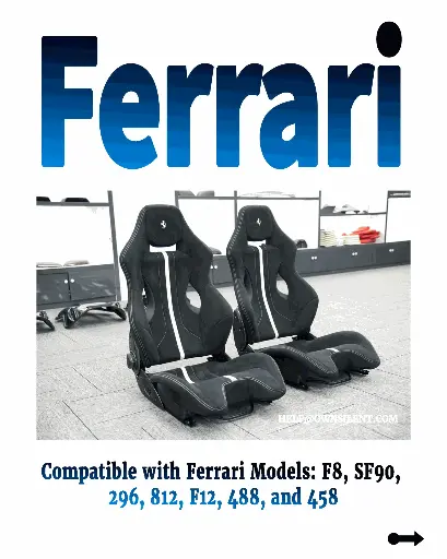 Ferrari F8 Carbon Fiber Bucket Seats