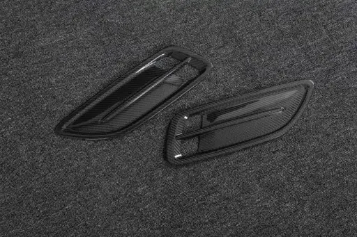KIA Stinger GT OEM+ Carbon Fibre Hood Vent Trims 