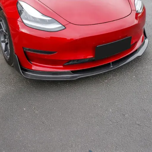 Tesla Model 3 (5YJ3) Vorsteiner Style Carbon Fibre Front Lip Spoiler 