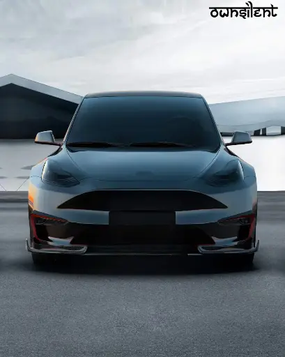 CARBON FIBER FRONT LIP SIDE SKIRTS FOR TESLA MODEL Y 2020+ S4