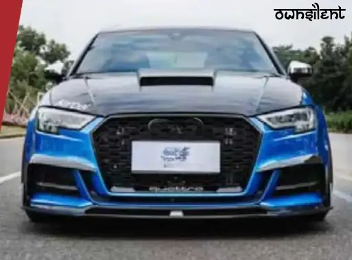 AUTHENTIC KARBEL CARBON FRONT LIP V1 for AUDI A3 S3 8V SEDAN 2017 - 2019