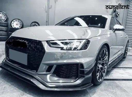 CARBON FIBER FRONT LIP for AUDI RS4 A4 AVANT B9 2018-2020