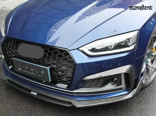 KARBEL CARBON DRY CARBON FIBER FRONT LIP VER.2 FOR AUDI S5 & A5 S LINE 2017-2019 B9