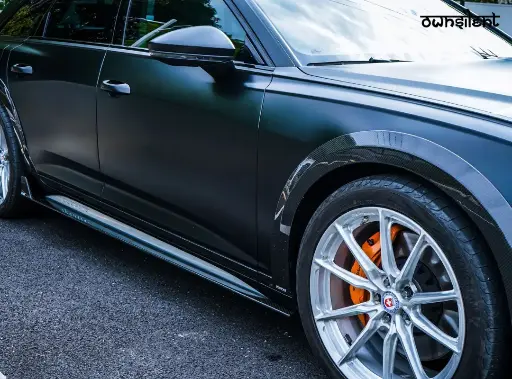 KARBEL CARBON CARBON FIBER SIDE SKIRTS FOR AUDI A6 ALLROAD C8 2020+